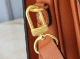Louis Vuitton Monogram Empreinte Metis Bag in Cognac Brown s-lock