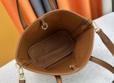 Louis Vuitton Neverfull Bandouliere Inside Out BB Tote in Monogram Canvas & Brown Leather interior