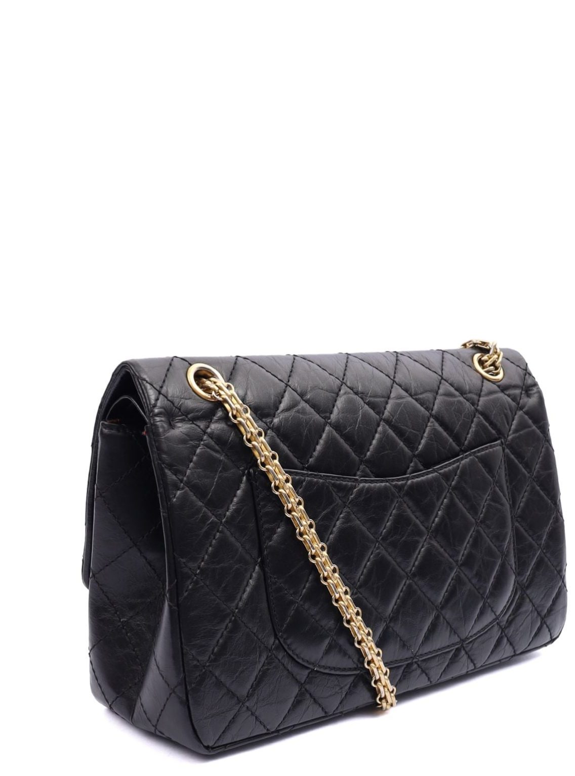 Chanel 2.55 Reissue Black Crinkled Calfskin Leather Handbag1 Chanel 2.55 Reissue Black Crinkled Calfskin Leather Handbag