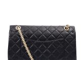 Chanel 2.55 Reissue Black Crinkled Calfskin Leather Handbag