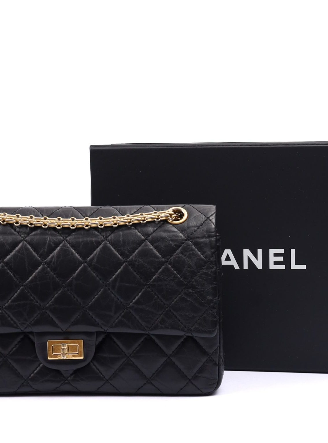 Chanel 2.55 Reissue Black Crinkled Calfskin Leather Handbag5 Chanel 2.55 Reissue Black Crinkled Calfskin Leather Handbag