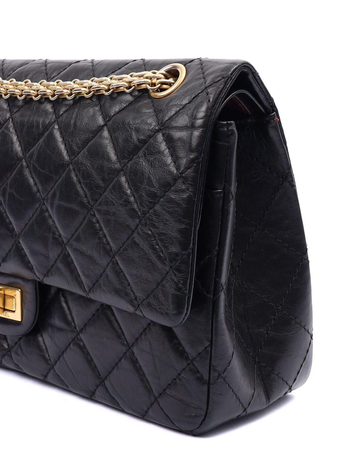 Chanel 2.55 Reissue Black Crinkled Calfskin Leather Handbag7 Chanel 2.55 Reissue Black Crinkled Calfskin Leather Handbag