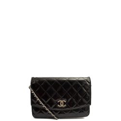 Chanel Wallet on Chain Black Patent Leather