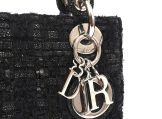 Christian Dior Lady Dior Mini in Black, Stingray Leather & Tweed