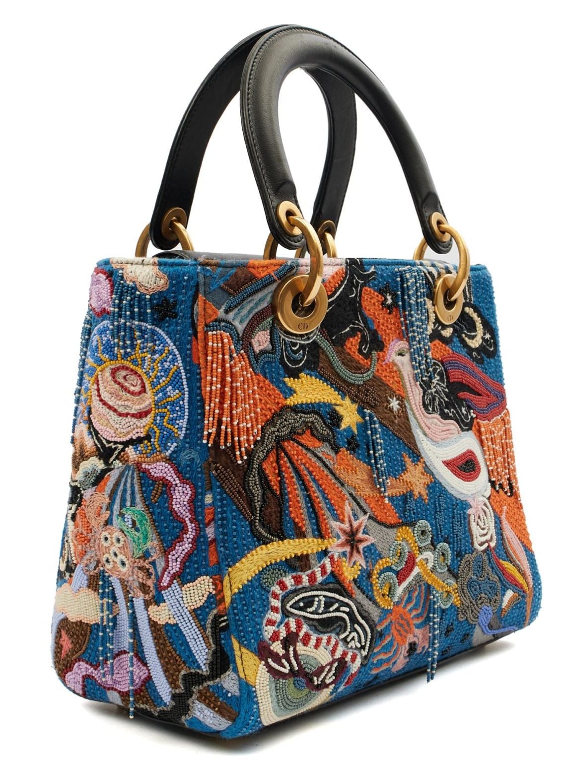 Christian Dior Lady Dior Small in Multicolour Fabric1 Christian Dior Lady Dior Small in Multicolour Fabric1
