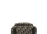 Christian Dior Rider Backpack in Black Oblique Jacquard Canvas