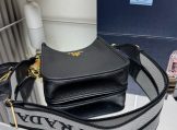 Prada Leather Mini Shoulder Bag – Black