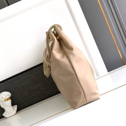 Prada Mariner Large Re-Nylon Shoulder Bag Camel Brown