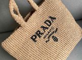 Prada Crochet Tote Bag in Natural