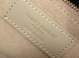 YSL Le 5 A 7 Hobo Bag in Smooth Leather in Beige close