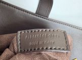 YSL Le 5 a 7 Bea Suede Shoulder Bag in Caramel Cognac close up