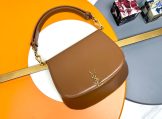 YSL Mini VOLTAIRE Box Saint Laurent Top Handle Bag in Brown