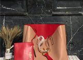 Valentino VRing Large Shopping Tote Bag in Poudre Color